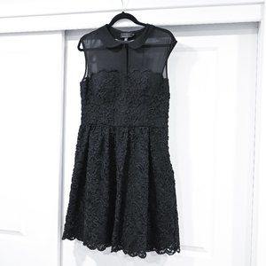 Ted Baker London Ranni Lace Sweetheart Mesh Neckline Cocktail Dress | US 10 / Lg